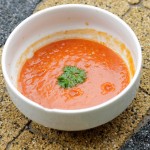 Zupa-krem z czerwonej soczewicy i pomidorów